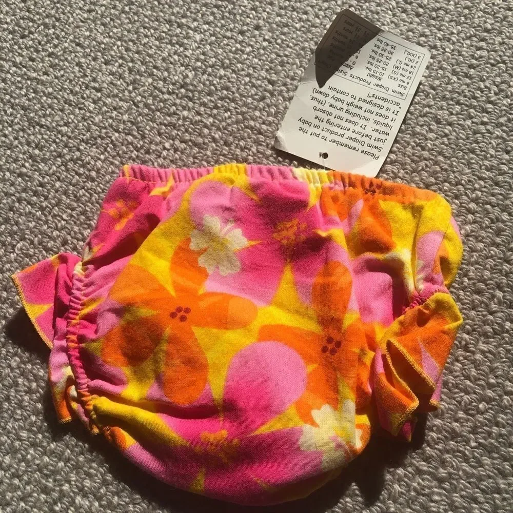 🍭6/$30 NWT Flap Happy Tropical Swim Diaper 6 mo